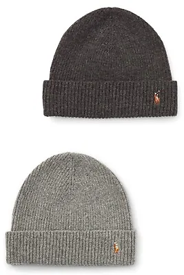 Polo Ralph Lauren - Winter Signature Pony Wool-Blend Beanie Hat W/ Seamed Crown • $29.90