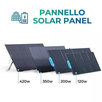 BLUETTI 120W 200W 350W Mono Foldable Solar Panel Off Grid Power Rechager RV Boat • £219