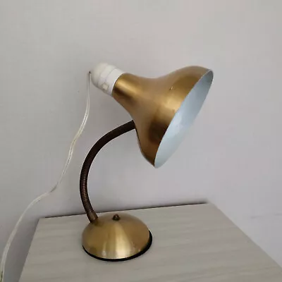 Vintage Anodised Aluminium Mid Century Retro Desk/table LAMP Gooseneck 60s • $40