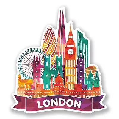 2 X London England UK Vinyl Sticker Laptop Travel Luggage Car #6639Â  • £2.99