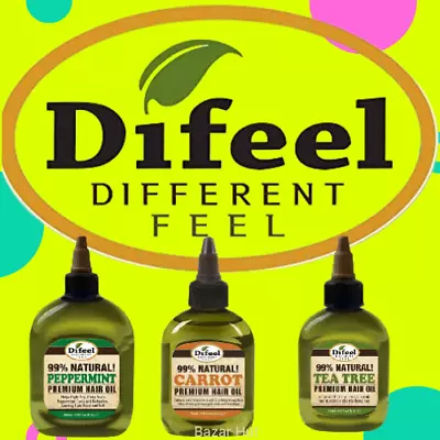 £5.99 • Buy Difeel Premium Natural Hair Growth Oil 75ml USA Made 99% Natural-Pic Yours