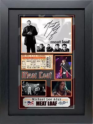 Meat Loaf Mounted Signed Autograph Presentation.  Inc Free Gift. • £10