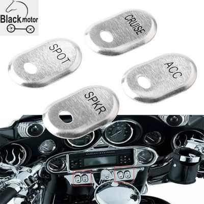 $7.50 • Buy Chrome Brushed Rocker Panel Switch Cover For Harley Touring FLHT FLTR 1996-2013
