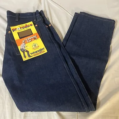 NWT Wrangler Pro Rodeo Cowboy Cut 13MWZ Blue Jeans Mens 30x32 30W 32L Free Ship! • $34.99