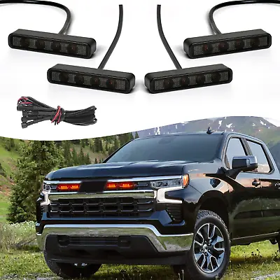 LED Front Grille Lights For 2019-2024 Chevrolet Silverado 1500 Grill Accessories • $35