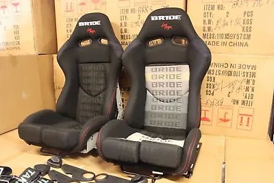 1x Bride Stradia Fiberglass Grey/Black Gradient ADR Apprv Car Racing Sport Seat • $575