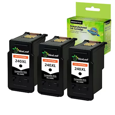 3PK PG-240XL Black Ink For Canon PG-240 XL MX432 MX439 MX452 MG3220 MG3620 MX472 • $45.98