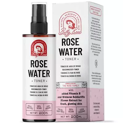 £11.88 • Buy Organic Rose Water Toner For Face, Skin & Hair - Nourishing, Hydrating Pure Rose