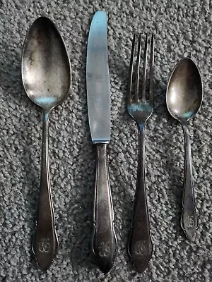 Silver Vintage 4 Piece Table Ware Set German • $25