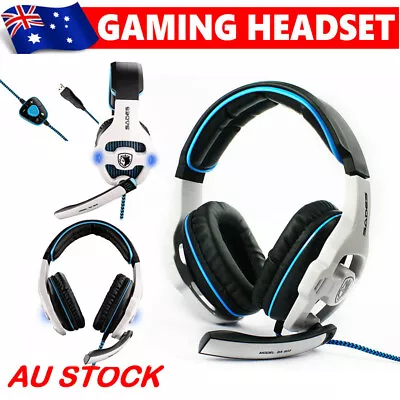 OZ Gaming Headset Earbuds Sades SA-903 Headphones Wit/mic USB Stereo 7.1 AUSTOCK • $49.99