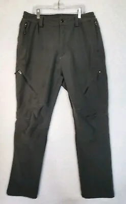 FREE SOLDIER Pants Tactical Fleece Lined Soft Shell Snow Pants Gray 34 Or 36 • $15