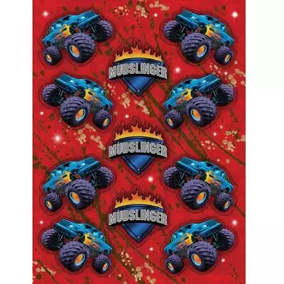 Mudslinger Monster Truck Rally Racing Kids Birthday Party Favor Sticker Sheets • $7.47