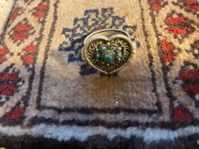Antique Beduoin /Berber Authentic Turquoise Ring  • $110