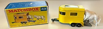 Matchbox Lesney #43 Pony Trailer With Original Box • $29.99