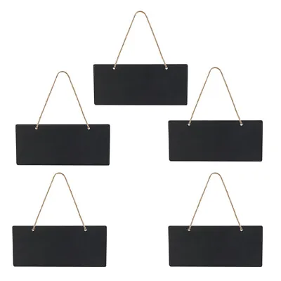 5 Pcs Wood Display Board Practical Chalkboard Tags FOR Home Dormitory • £9.89