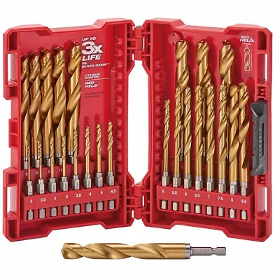 Milwaukee 48-89-4861 2mm - 8.5mm Metric 25 Piece Drill Bit Kit • $100