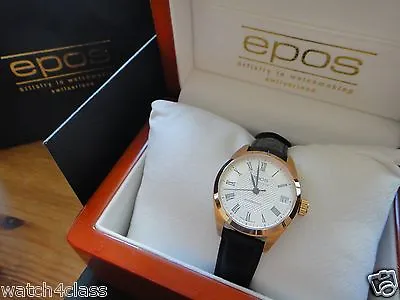 Genuine EPOS 4411.131 (Switzerland) Lady's Women's Automatic Watch White & Gold • $630
