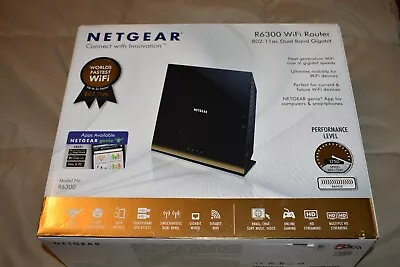 NETGEAR  — Dual Band Gigabit Wireless Router 802.11ac Model R6300v1 1000Mbps • $54