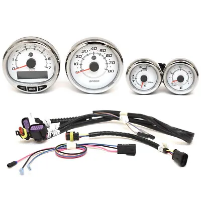 Mercury Boat Gauge Set | Lund Tachometer Speedometer Fuel Trim (4PC) • $528.87