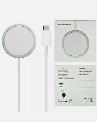 Wireless MagSafe Charger 15W White For IPhone 8 X 11 12 13 14 15 Pro • £15