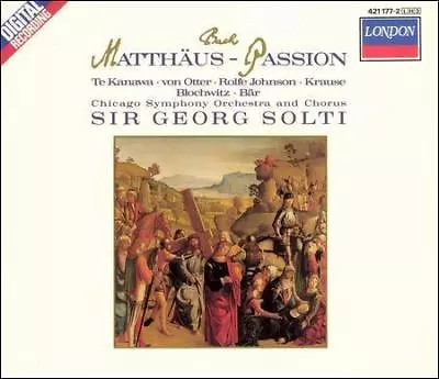 Bach: Matthus-Passion [St. Matthew's Passion] / Sir Georg Solti • $12.53