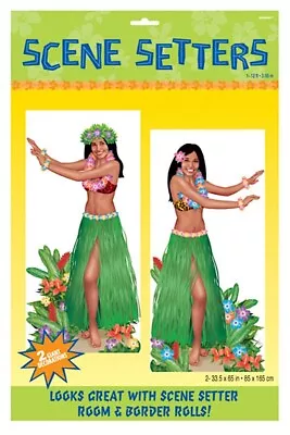 £3.99 • Buy Hawaiian Hula Dancers Scene Setter Add-Ons - Party Decorations