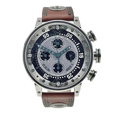 B.R.M. BRM Only 1 Stainless Steel & Titanium Gray Automatic Men’s Watch W/Box • $3995
