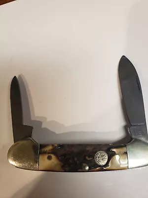 Vintage Boker Brand Two Blade  Pocket Knife 3 5/8  Closed • $28