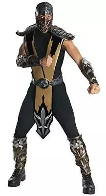 Rubie's Mens Mortal Kombat Deluxe Scorpion Adult Sized Costumes As Shown • $80.79