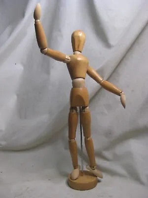 Vintage Articulated Wooden Artist Model Sculpture Quality Poseable Wood Figure • $76.50