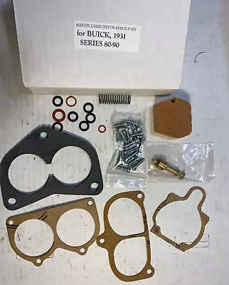 Marvel Carburetor Rebuild Kit For 1931 Buick Series 80-90   Remanufactured • $105