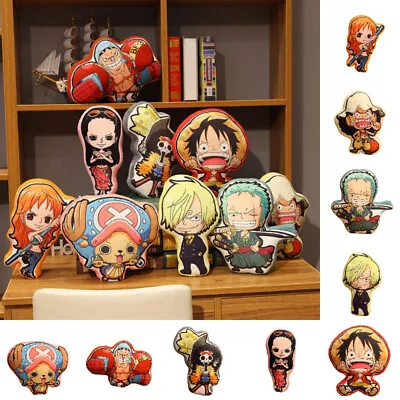 Comfortable One Piece Plush Pillow Cartoon Luffy Zoro Chopper Sanji Nami Robin • $20.90