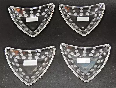 Mikasa Cheers Dots Triangle Dishes 7” Set Of 4 Germany New • $29.99