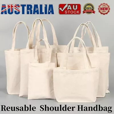 Reusable Foldable Shoulder Handbag Eco-friendly Women Large Cotton Shopping Bag • $11.92