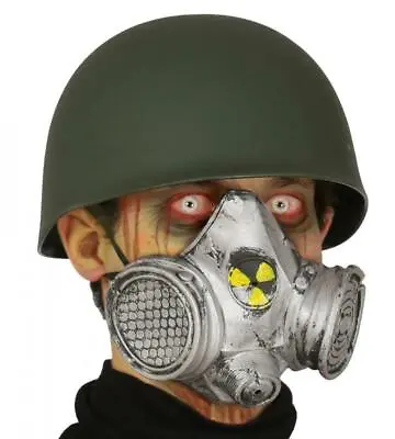 Halloween Gas Mask Chernobyl Radiation Chemical Nuclear Zombie Latex Gasmask • £5.99