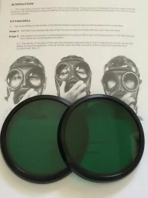 S10 Gas Mask Respirator Green Lenses Outserts • $67.14