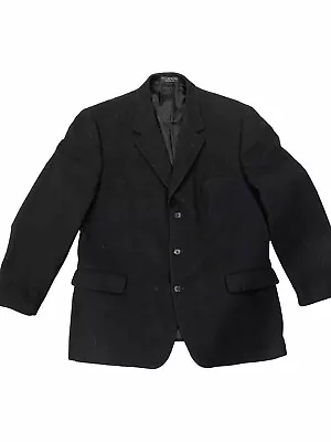 Cashmere Blend Coat  Blk Men’s  3 Button 3/4 Length Measurements In Description • $120