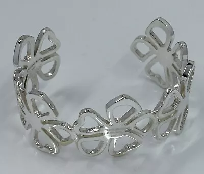 Tiffany & Co. Elsa Peretti Hibiscus Flower Cuff Bracelet Sterling Silver • $265