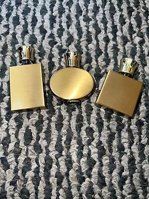 VINTAGE 3 Mini Glass Perfume Bottles NEW OLD STOCK  RARE! • $17.96