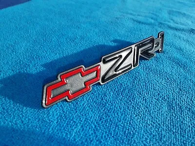 Nos Gm 1990-95 Corvette Zr1 Emblem Gunmetal Grey Bumper Ornament New C4 Zr-1 Oe • $29.99