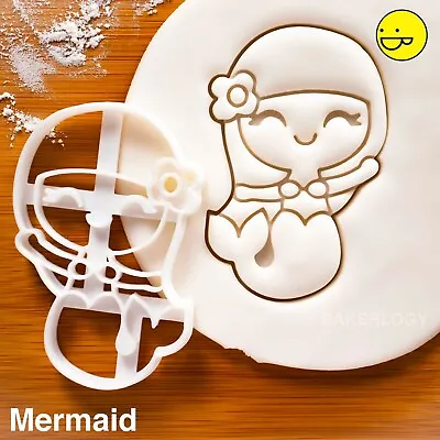 Mermaid Cookie Cutter - Under Sea Beach Ocean Nautical Birthday Party Wedding • $12.39