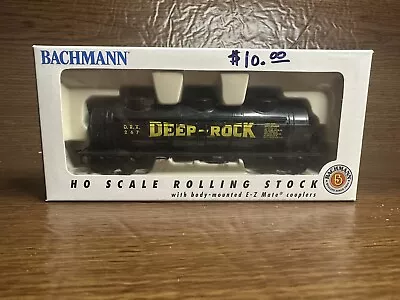 BACHMANN: DEEP ROCK D.R.X. #267 TANK CAR 3-DOME N Scale Vintage BLACK • $10.99