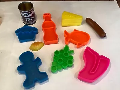 Lot 10Vintage 1972 Fisher Price Mattel Tuff Stuff Food Grocery Play Food Kitchen • $15