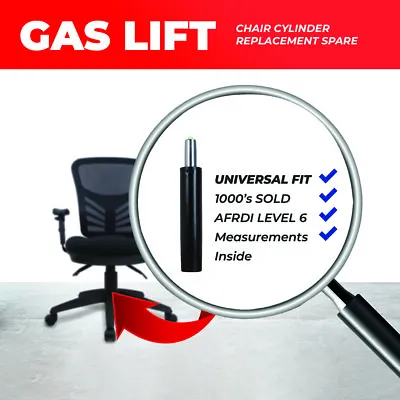 Universal Gas Lift Office Chair Cylinder Strut Pneumatic Lifts Ergonomic Chairs • $23.97