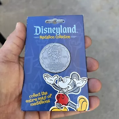 RARE 2001 Disneyland Medallion Collection Coin  Mickey’s Toontown Trolly • $39