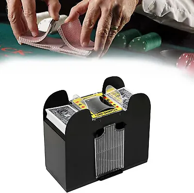 6-Deck Automatic Card Shuffler Playing Shuffling Machine Card Shuffler • $27.99
