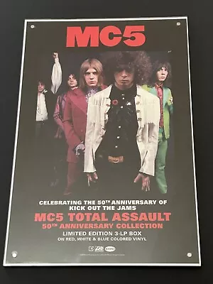 MC5 50th Anniversay  Kick Out The Jams Box Set Promo Poster Only 11x17 • $16