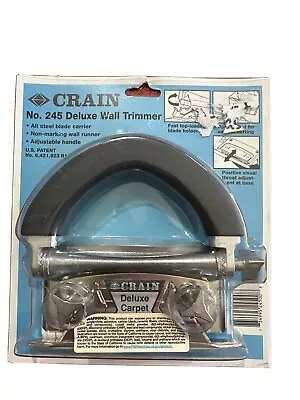 Crain Deluxe Carpet Trimmer / Crain No 245 Flooring Tool • $201