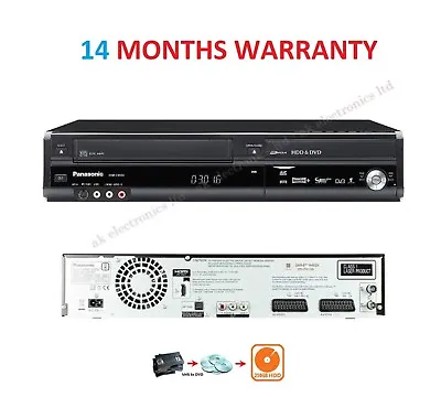 Panasonic Region Free DMR-EX99V DVD/VHS/HDD Combo 250GB Recorder VCR Multi PVR • £498.89