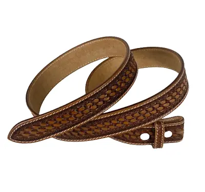 Handmade Men's Western Belt Genuine Full Grain Leather Heavy Duty Without Buckle • $23.99